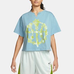 Nike Fly Standard Issue Dri-Fit Floral Basketball Tee T-Shirt Vintage Blue L New
